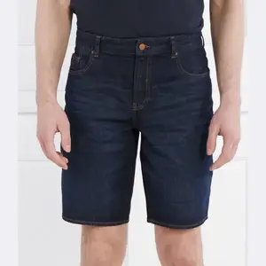 Джинсовые шорты Шорты-бермуды с 5 карманами стандартного кроя Armani Exchange, синий