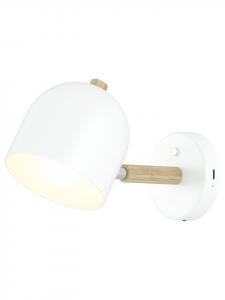 Home24 Настенный светильник REA на батарейках, белый