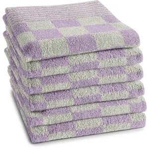 Полотенце для посуды Барбекю с оптимальным впитыванием влаги, с удобным отверстием для подвешивания Ddddd, пастельный/лиловый