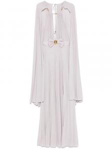 Elisabetta Franchi платье макси с люрексом, фиолетовый