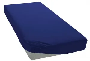 Простыня Bellana на подгонке "размера дыни. 70x140, 90x200, 140x200 или 180x200 см", хлопок, матрасы высотой до 25 см, простыни натяжные потолки и для детей 140-160х200 см, 1 шт., цвет marine