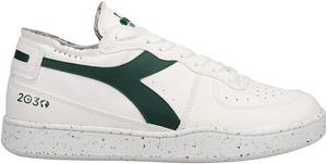 Кроссовки Diadora мужские Mi Basket Row Cut 2030 на шнуровке, повседневные - зеленые, белые