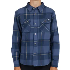 Мужская фланелевая рубашка с длинными рукавами First Light Salty Crew, Navy Blue