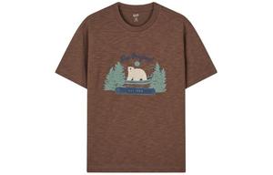 Футболка унисекс Gap, коричневый