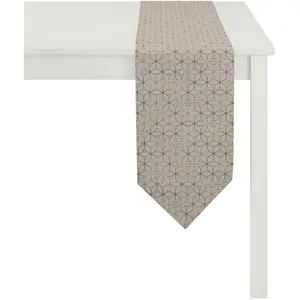 Настольная лента 3008 Рождественская элегантность, рождественский декор, Рождество Apelt, коричнево/золотистый