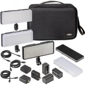 Светодиодная панель RGB для камеры Luxli Cello² 10" (комплект из 3 ламп с рассеивателями и сотовой решеткой)