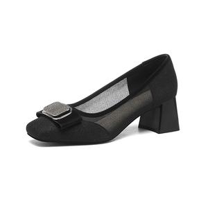 Туфли на высоком каблуке для женщин Golden Silk Rabbit, Black