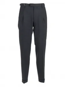 Брюки со складками спереди Berwich, серый