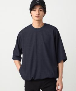 Эластичный пуловер с рукавами 5/4, напоминающий джинсовую ткань Comme Ca Ism, цвет Navy