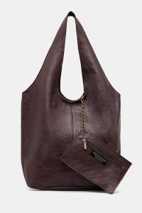 Кожаная сумка Answear.Lab, бордовый