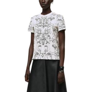 Женская футболка SS26 в стандартном исполнении Hermes, белый