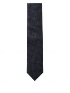 Галстук с геометрическим узором Corneliani, синий