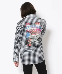 Футболка в клетку с индивидуальным принтом Kare/ME (Karmy) B'2Nd, цвет Black