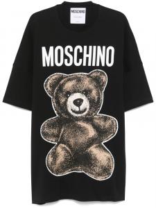Moschino футболка Maxi Teddy Bear, черный