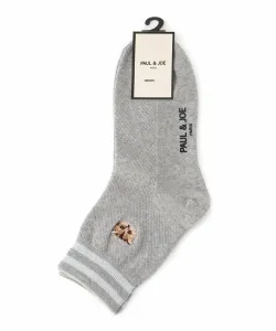 (M) Вышитые носки до щиколотки PAUL & JOE/Paul & Joe Kanokonunet, универсальный размер