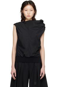 Блузка из поплина Sacai, черный