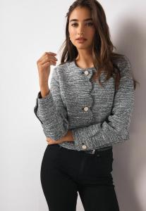 Кардиган Next REGULAR FIT SCALLOP COLLARLESS, Blue