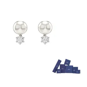 Матричные серьги-гвоздики Swarovski