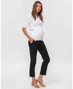 Брюки Elwood прямого облегающего кроя для беременных, суперэластичные PIETRO BRUNELLI MATERNITY, черный