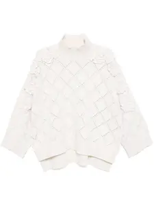 Декорированный свитер Elie Saab, нейтральный