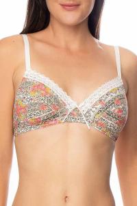 Бюстгальтер Folk Melodie без косточек в разноцветной гамме Antigel, мультиколор