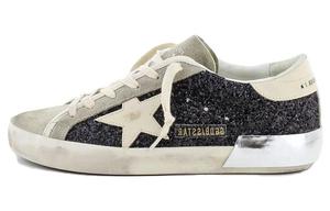 Кроссовки Golden Goose Super-Star Skateboarding Shoes Women's Low-top Dark Mushroom With Outerspace And NB Burgundy, цвет Dark Mushroom with Outerspace and NB Burgundy