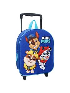 3D-рюкзак на колесиках Paw Patrol - с выдвижной ручкой, синего цвета