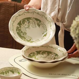 Ceramics Набор керамических мисок и тарелок Fresh Underglaze Color с ландышами, высококачественная керамическая посуда Chunlingyu, 5-дюймовая английская ведёркообразная миска