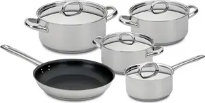 Набор посуды из 5 предметов - нержавеющая сталь - Silampos