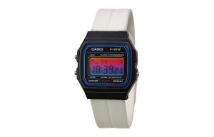 CASIO Кварцевые часы Retrofit Series с силиконовым ремешком, мужские часы с черным циферблатом