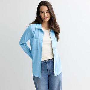 Футболка Petite Sonoma Goods For Life, Light Blue Twill