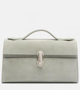 Симметричная замшевая сумка-тоут Savette, Mist