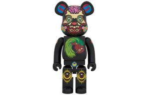 BE@RBRICK Bearbrick Keiichi Tanaami Black
