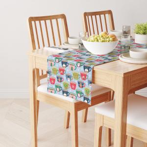 Настольная дорожка, 100 % хлопок, праздничные кружки для горячего какао, 16x72 дюйма