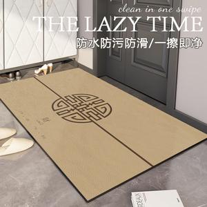 Budis Ковер 80х120 см из ПВХ кожи для входной двери, влагостойкий, нескользящий, можно резать, Guixi