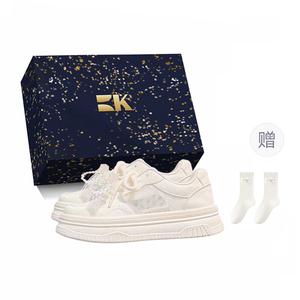 Дышащие низкие кроссовки для скейтбординга Coverage для женщин Boldi Kuki, Ecru-Box-Comes With Socks