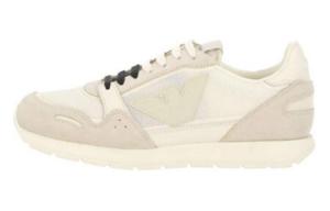 Кроссовки EMPORIO ARMANI Lifestyle Shoes Men Low-top White/Gray, белый/серый