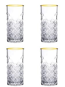 Бокал для коктейля Timeless Gold 450 мл, 4 части, прозрачный Pasabahce