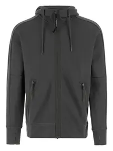 Худи с линзами на капюшоне C.P. Company, серый