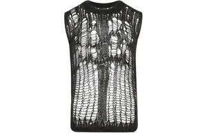 Открытый вязаный безрукавный топ RICK OWENS, Умбра