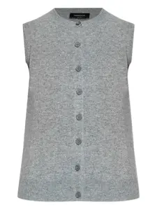 Кардиган без рукавов Fabiana Filippi, серый