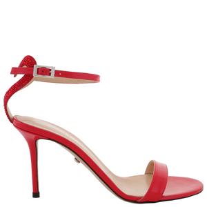 Mach & Mach Специальные кожаные сандалии с сердечком, красный