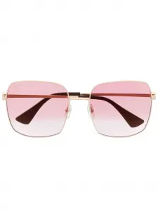 Солнцезащитные очки в квадратной оправе с логотипом Cartier Eyewear, золотой