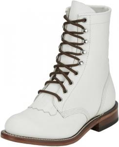 Женские вестерн-сапоги Justin Mckean 7" с шнуровкой, из прочной кожи, в повседневном стиле, удобная обувь, Vintage