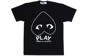 Футболка Comme Des Garcons Play с перевернутым контурным сердцем CDG Play, черный