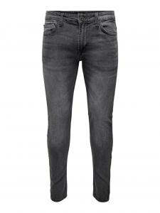 Джинсы узкого кроя Only & Sons Loom, серый