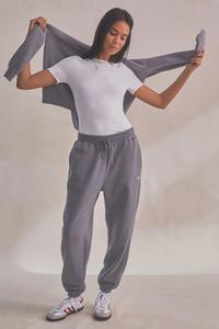 Хлопковые джоггеры из смесового хлопка Self., серый