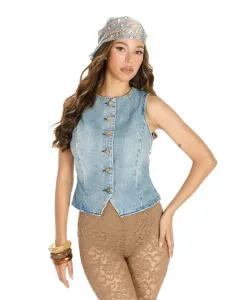 Джинсовый жилет Truedames