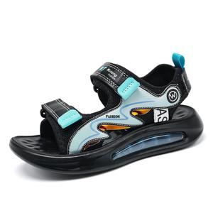 Детские сандалии с низким верхом, нескользящие и дышащие NEZHACHAOHAI, синий