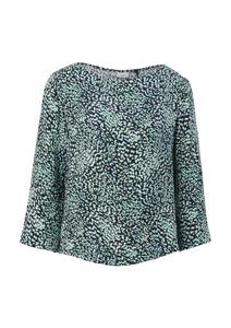 Блуза s.Oliver BLACK LABEL, ночной синий/пастельный синий/светло-голубой